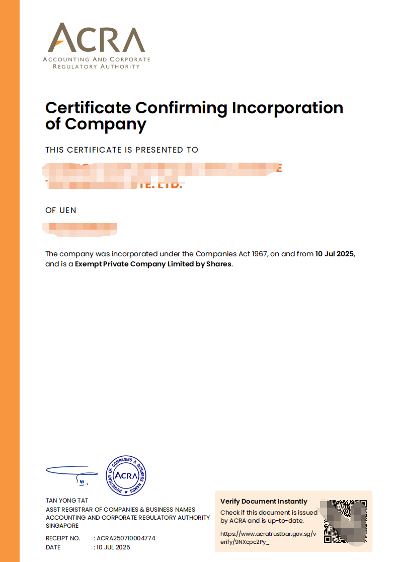 Certificate